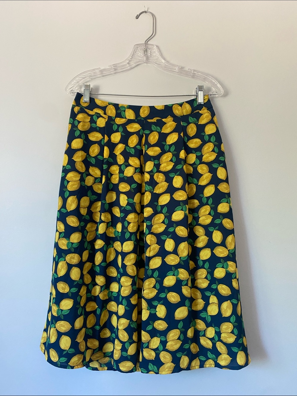 The Limited Lemon Print A-Line Skirt | Size 4